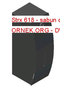 Strx 618 - sabun dispanseri Autocad Çizimi