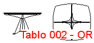 Tablo 002 Autocad Çizimi