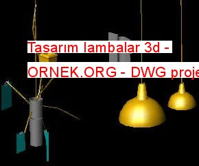 Tasarım lambalar 3d