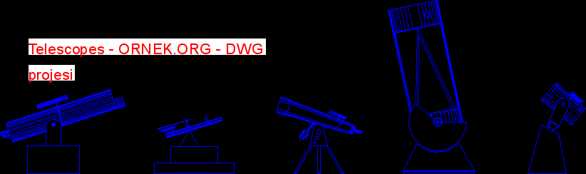 Telescopes Autocad Çizimi