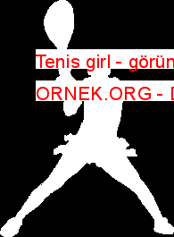 Tenis girl - görünümü Autocad Çizimi