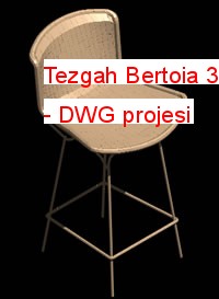 Tezgah Bertoia 3d Autocad Çizimi