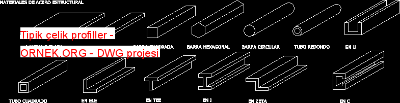 Tipik çelik profiller