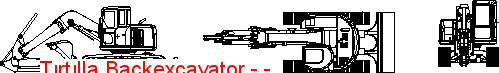 Tırtılla Backexcavator - Autocad Çizimi