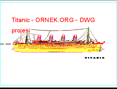 Titanic Autocad Çizimi