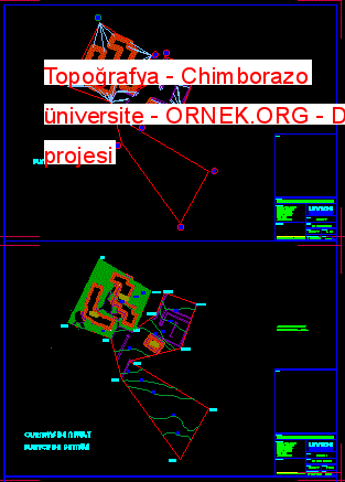 Topoğrafya - Chimborazo üniversite Autocad Çizimi