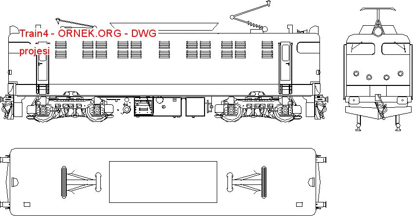 Train4 Autocad Çizimi