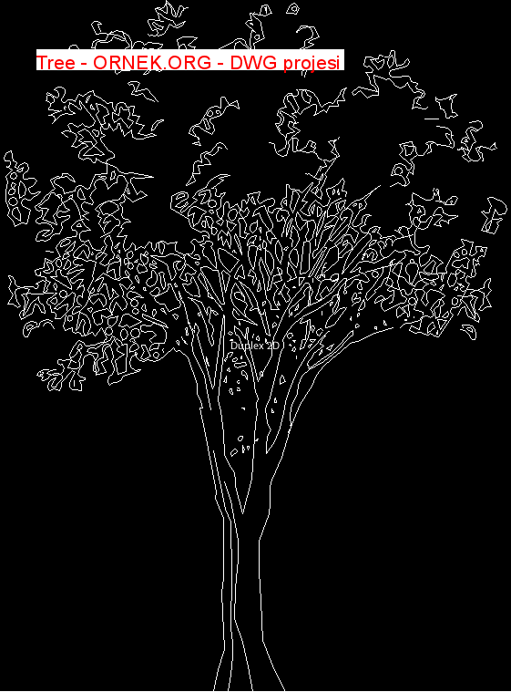 Tree Autocad Çizimi