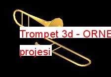 Trompet 3d Autocad Çizimi