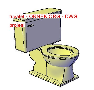 tuvalet Autocad Çizimi