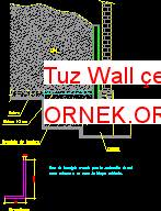 Tuz Wall çekişme Autocad Çizimi