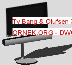 Tv Bang & Olufsen 32 Autocad Çizimi