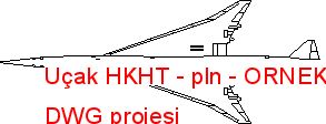 Uçak HKHT - pln Autocad Çizimi