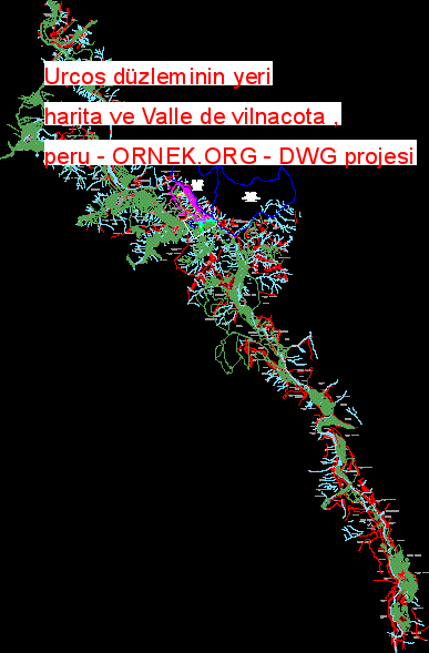 Urcos düzleminin yeri harita ve Valle de vilnacota , peru