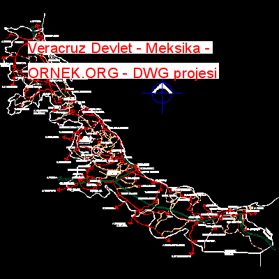 Veracruz Devlet - Meksika Autocad Çizimi
