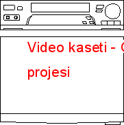 Video kaseti Autocad Çizimi