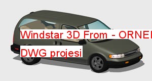 Windstar 3D From Autocad Çizimi