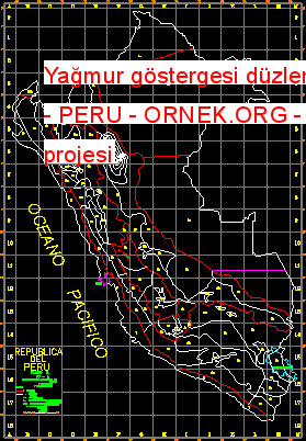 Yağmur göstergesi düzlem - PERU