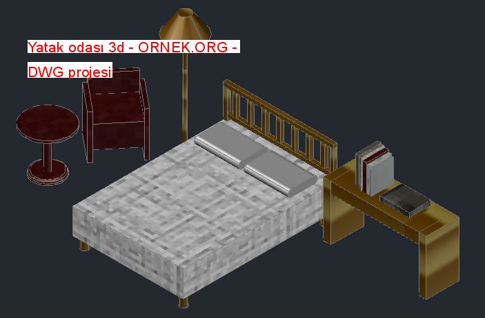 Yatak odası 3d