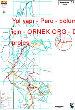 Yol yapı - Peru - bölümler için Autocad Çizimi