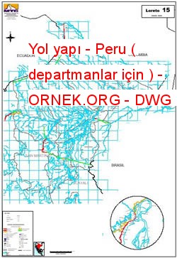 Yol yapı - Peru ( departmanlar için ) Autocad Çizimi