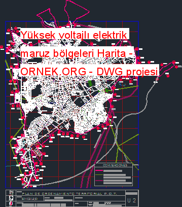 Yüksek voltajlı elektrik maruz bölgeleri Harita