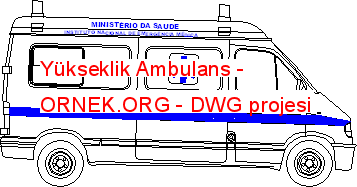 Yükseklik Ambulans Autocad Çizimi