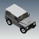 Land Rover Defender 90 Autocad Çizimi
