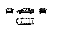 1992 Hyundai Accent Autocad Çizimi