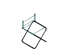 3d.folding sandalye Autocad Çizimi