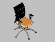 3d ofis koltuğu Autocad Çizimi