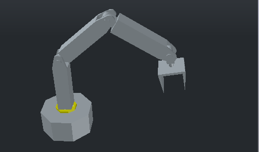 3D Robot Kol Autocad Çizimi