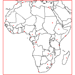 Afrika haritası Autocad Çizimi