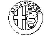 alfaromeo logo Autocad Çizimi