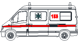 Ambulans - 155 Autocad Çizimi