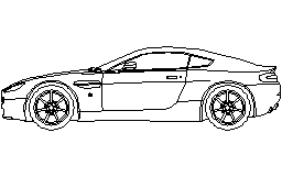 Aston Martin Autocad Çizimi