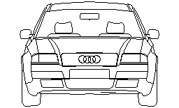 Audi - A6 - ön Autocad Çizimi
