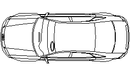 Audi - A6 - planı Autocad Çizimi