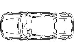 Audi A8 - planı Autocad Çizimi