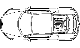 Audi r8 planı Autocad Çizimi