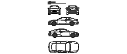 Audi S5 Autocad Çizimi