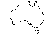 Avustralya- map Autocad Çizimi