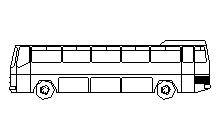 Otobüs -Pul Autocad Çizimi