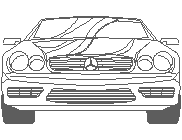 BENZ 2002 ön Autocad Çizimi
