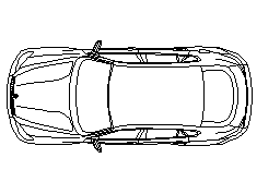 BMW X6 2d planı Autocad Çizimi