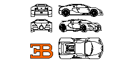 Bugatti Veyron Autocad Çizimi