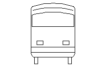 otobüs ön Autocad Çizimi