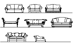 decor4 - divan Autocad Çizimi
