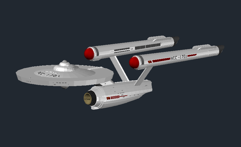Şirket - Star- Trek Autocad Çizimi