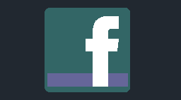Facebook -logo Autocad Çizimi